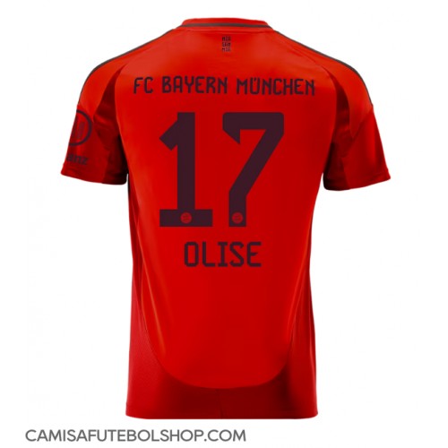 Camisa de time de futebol Bayern Munich Michael Olise #17 Replicas 1º Equipamento 2024-25 Manga Curta